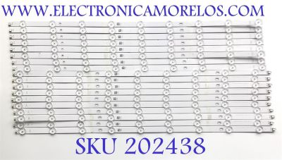 KIT DE LED'S PARA TV VIZIO ((INCOMPLETO SOLO 18 PIEZAS)) / NUMERO DE PARTE LB6507N V1_02 (10 PIEZAS) / LB6507N V0_02 (10 PIEZAS) / 09810108DH02 / 09810108DH04 / 09810108 / PANEL TPT650UA-QVN07.U REV:S900C / MODELOS M657-G0 / M658-G1 / M658-G1 LTCWYHMV